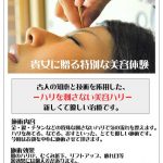 明日は奈良県で刺さない美容ハリを行います。